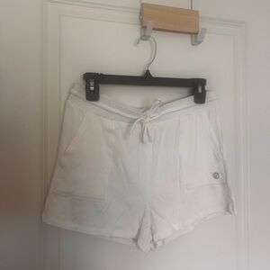 Women's White athleisure Shorts